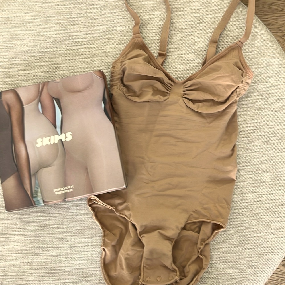SKIMS seamless sculpt brief bodysuit